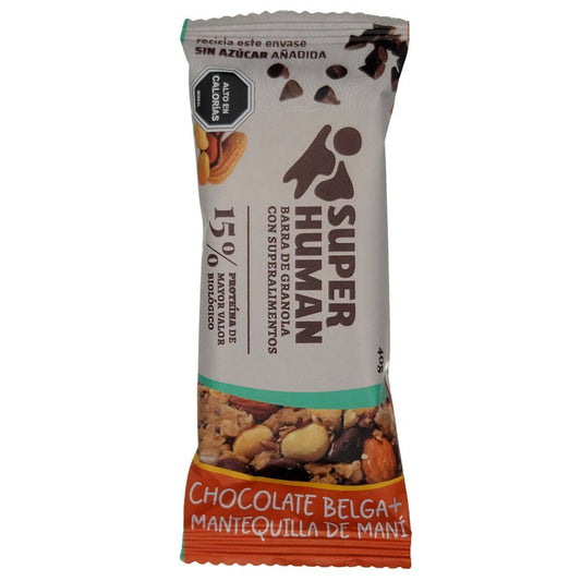 Barra granola proteína  (chocolate/ mantequilla de maní)