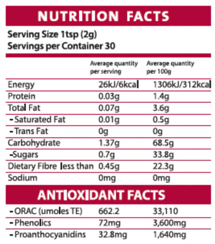 Cranberry Polvo (sachet 2g)