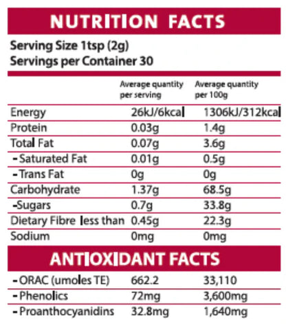 Cranberry Polvo (sachet 2g)