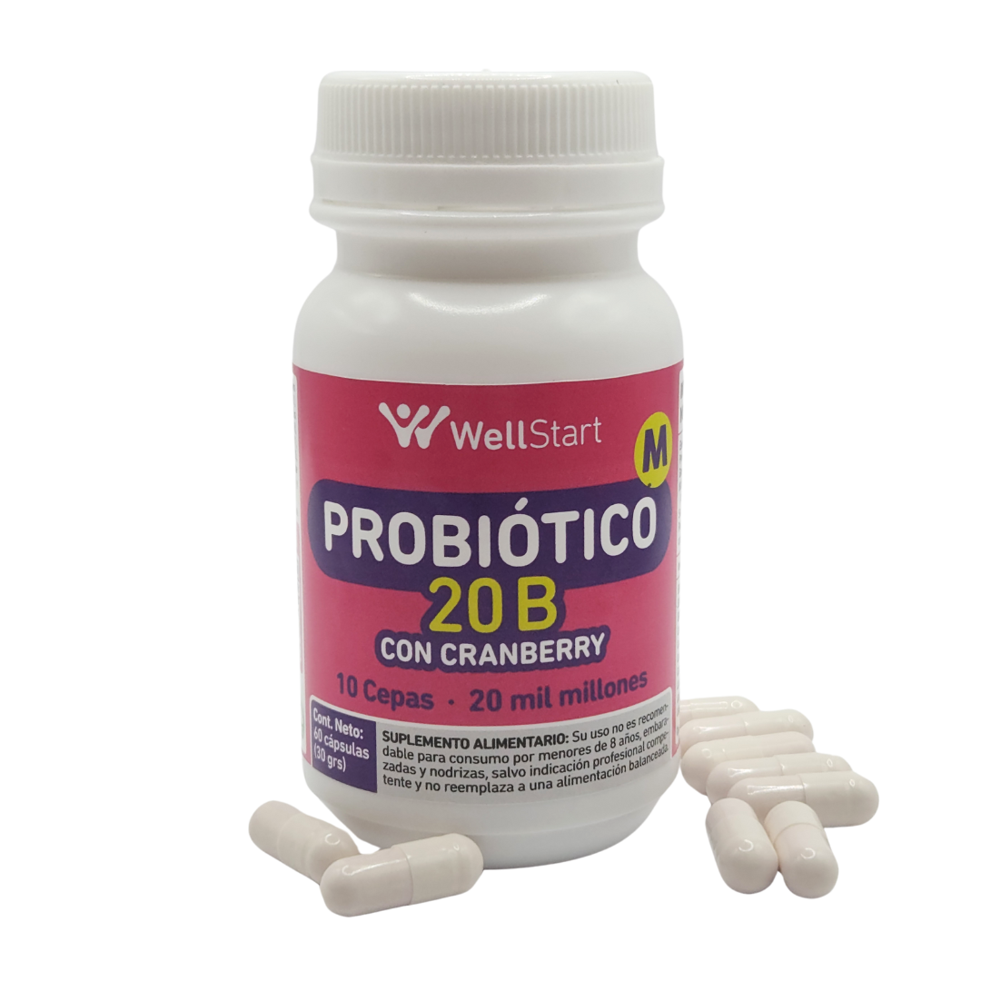 WellStart Probiótico M 20B con Cranberry